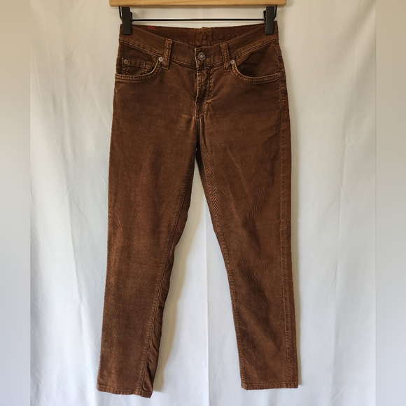 7 for all mankind brown corduroy skinny pants, size 26 - Picture 5 of 12